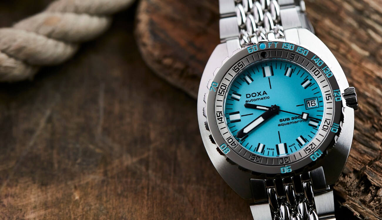 doxa blue dial
